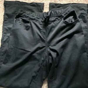 Black scrub pants